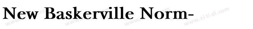 New Baskerville Norm字体转换